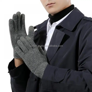 Gants d'hiver tricotés chauds avec doublure polaire douce pour hommes et femmes, gants chauffants pour les mains par temps froid en plein air - Product Image 5
