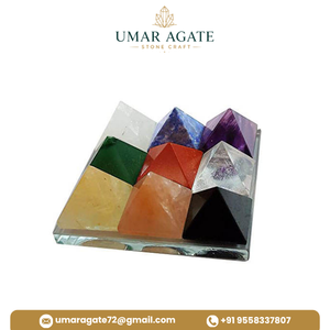 Pirámides de Cristal Vastu de Ágata Negra Lemuriana, Pirámide Vastu de 9 Facetas, Pirámide Lemuriana de Ágata Negra, Venta al Por Mayor en Línea - Product Image 2