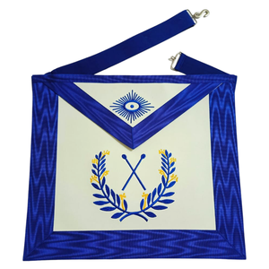 Premium Masonic Blue Lodge Apron for Freemasons Embroidered Officer Regalia Adjustable Ceremonial Dress Accessory - Product Image 1