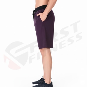 Shorts de bain décontractés pour hommes, couleur unie, écologiques, 100 % coton, séchage rapide, respirants, du meilleur fabricant et fournisseur, à prix bas - Product Image 3