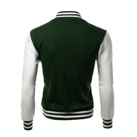 Veste de baseball en cuir personnalisée de haute qualité avec logo sur le devant et col montant, veste d'hiver à capuche