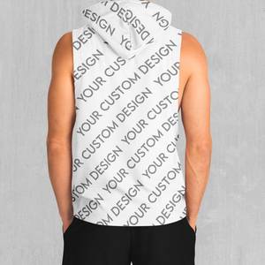 Nuevas Camisetas sin Mangas con Capucha para Hombre 206, Camisetas Deportivas para Fisicoculturismo, Camisetas Cortadas con Cuello Redondo, Camisetas sin Mangas para Gimnasio - Product Image 3