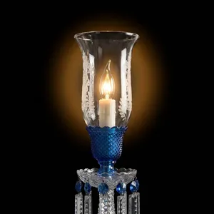 Lustre en cristal importé, 24 lumières, luxe, cristal bleu, luminaire de plafond pour salon, salle à manger, hôtel, décoration de mariage, premium - Product Image 4