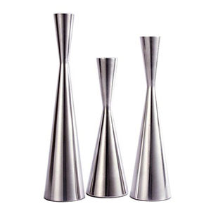 Wholesale 3pcs Set Chrome Candle Holder Nordic Metal <b>Candlestick</b> Stand <b>Tall</b> Pillar Candle Stick for Hotel Restaurant Event Decor - Product Image 6