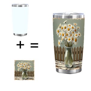 20oz Stainless Steel Tumbler Double Wall <b>Insulated</b> Heat Cold Retention Portable Outdoor Drink <b>Cup</b> - Product Image 1