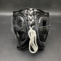 Guantes de Boxeo Negros Personalizables de Primera Calidad, con Agarre Ergonómico, Cuero Vacuno Genuino, Acolchado Grueso de 4 Capas, Cierre de Cordones, Antideslizantes, de Secado Rápido