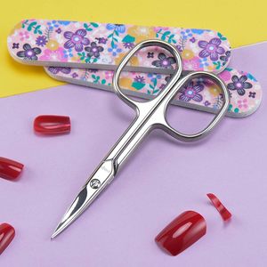 Ciseaux à cuticules de qualité supérieure, lames courbées en acier inoxydable multi-usages - Ciseaux de manucure pour ongles, sourcils, cils - Product Image 6