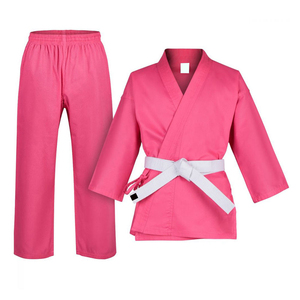 Five B Unisex Adult Karate Gi Uniform <b>Set</b> 100% Cotton Durable Plain Dyed Regular Fit Martial Arts Wear with Black Belt - Product Image 4