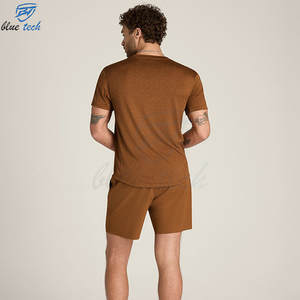Ensemble de sport de tennis professionnel pour hommes, grande taille, séchage rapide, respirant, tenue d'entraînement athlétique légère et performante - Product Image 2