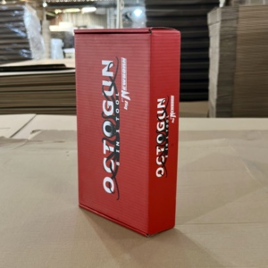 Caja de Embalaje de Papel Corrugado Reciclable al por Mayor, Plegable, con Logotipo Personalizado Impreso para Pistola de Pegamento - Product Image 4