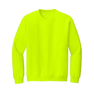 Sweat-shirt de travail haute visibilité en polaire jaune fluorescent de qualité supérieure pour hommes, personnalisable avec logo pour la construction - Product Image 1
