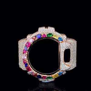 DW5600 Style Custom <b>Watch</b> Iced Steel <b>Case</b> Clean Streetwear Design Custom DW5600 Compatible Mod <b>Watch</b> - Product Image 1