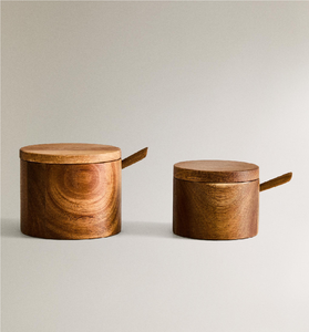 Natural Wooden Sugar Pot <b>High</b> quality <b>Kitchen</b> <b>Table</b> Handcrafted Eco-Friendly Wooden Sugar Pot - Product Image 6