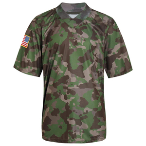 เสื้ออเมริกันฟุตบอลแบบกำหนดเอง ผ้ายืดผสมสแปนเด็กซ์ แห้งเร็ว ปักลายอย่างดี รับผลิตแบบ OEM แบรนด์ส่วนตัว ผู้จัดจำหน่ายชุดทีม - Product Image 1