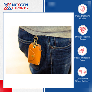 Porta Llaves de Coche Personalizado de Cuero PU, Diseño a Medida, Duradero y Elegante, Ideal para Regalos Promocionales en India, 100% Calidad Garantizada - Product Image 3