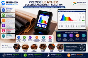 Espectrofotómetro portátil de mano con resolución de 1nm, 400-700nm, medición del color del cuero, colorímetro digital, software USB - Product Image 2