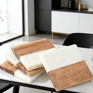 Wooden <b>Marble</b> Eco-Friendly Customized Coasters Modern Design Mats & Pads for Cup <b>Mug</b> Tea Coffee Wine Glass Use-Lavie Creations - Product Image 5