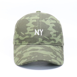 Gorra de Béisbol de Camuflaje, 6 Paneles, Ajustable, Unisex, de Lona de Algodón, con Bordado del Logotipo de NY en el Panel Frontal, Informal, para las Cuatro Estaciones, para Actividades al Aire Libre - Product Image 1
