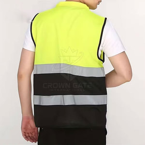 Chaleco de Trabajo de Primera Calidad, Alta Visibilidad, Diseño Ligero y Transpirable para Construcción, Carreteras y Uso Industrial - Product Image 4