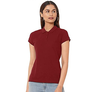 เสื้อโปโลสีพื้นคุณภาพสูงใหม่สำหรับผู้หญิง สวมใส่สบาย ระบายอากาศได้ดี ผ้าเนื้อนุ่ม ทรงหลวม ออกกำลังกายได้ ใส่ได้ทุกโอกาส - Product Image 1