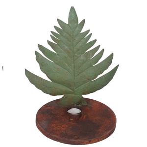 Verde óxido antiguo Navidad hierro decorativo flor candelabros soporte para el hogar vacaciones fiesta boda Navidad Decoración - Product Image 1