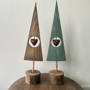 Minimalist Table Top <b>Christmas</b> <b>Tree</b> Decoration <b>Wood</b> and MDF for Home or Office Festive Ambience - Product Image 4