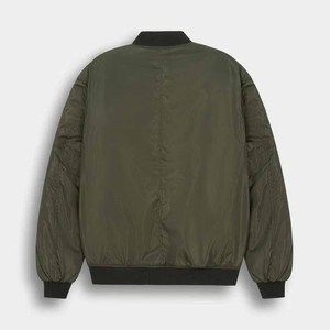 Chaqueta Bomber Azul Marino para Hombre, Cierre de Cremallera, Relleno de Poliéster, Estilo Casual para Otoño, Corte Regular - Product Image 5