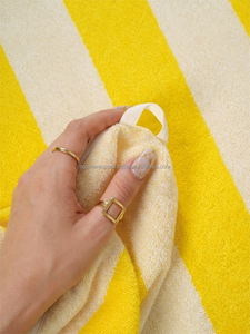 ผ้าขนหนู OEM Cabana Stripe 500 GSM 70x150 ซม. ปราศจากทราย เนื้อนุ่ม ผลิตจากฝ้ายสเปน เหมาะสำหรับรีสอร์ทและโรงแรม - Product Image 2