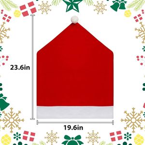 Fundas para Sillas Navideñas, Juego de 4 Fundas Elásticas para Sillas Parsons, Fundas Removibles para Respaldo y Asiento - Product Image 1