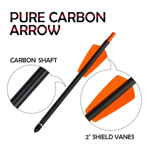 Mũi tên nỏ sợi carbon chất lượng cao, xuất xưởng trực tiếp, đường kính trong 7.48mm, đầu thép 7.5 inch, dùng để săn bắn và bắn mục tiêu - Product Image 4