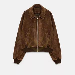 เสื้อแจ็คเก็ตหนังกลับผู้หญิงสุดหรู ระบายอากาศได้ดี คอตั้ง สำหรับฤดูหนาว - Product Image 1