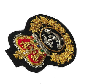 Wholesale High Quality Best Design Custom Hand Made Embroidery Bullion <b>Wire</b> Badges High Quality Eco-Friendly Nickel-Free Luxury - Product Image 2