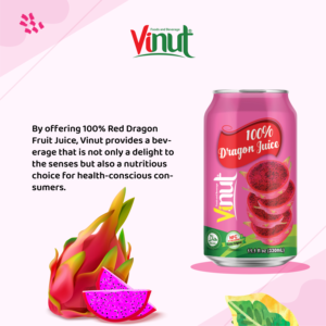 Jus NFC 330ml 100% Jus de fruits du dragon rouge à partir de vrai jus fabriqué par une usine au Viet Nam (OEM, ODM) - Product Image 2
