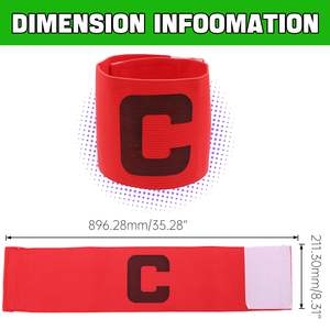 Brassard de Capitaine de Football Personnalisé Robuste avec Broderie et Impression Personnalisée, Brassard Élastique de Capitaine - Product Image 3