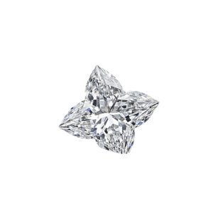 Diamant de laboratoire élégant en forme de fleur de lys, DEF VVS VS1 HPHT CVD certifié, pierre de bijoux en vrac, vente en gros - Product Image 1
