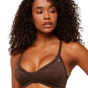 Sujetador Deportivo con Estampado de Leopardo para Mujer, con Logotipo Personalizado, Soporte Ligero, Transpirable, para Yoga, Fitness, Gimnasio, Entrenamiento, Color Marrón Suave - Product Image 4