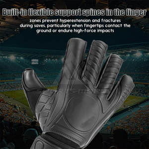 Prix de gros, prix d'usine OEM, vêtements pour jeunes, gants de gardien de but antidérapants, gants de football pour gardien de but - Product Image 4