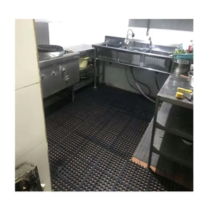 Tapis en caoutchouc antidérapant perforé 914*914*12mm pour restaurant, cuisine, jardin, sol, tapis de drainage anti-fatigue en caoutchouc - Product Image 1