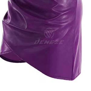 Nouvelle conception, service OEM, jupes en cuir pour femmes, qualité supérieure, légères, faible MOQ, jupes en cuir pour femmes - Product Image 5