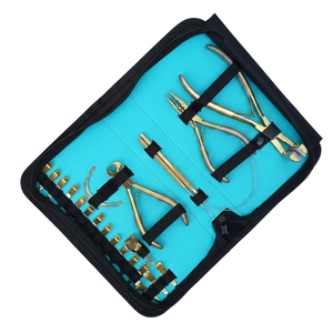 Kit d'accessoires premium pour extensions capillaires : Pince d'installation micro-anneaux, Enfileur de boucles, Aiguille à crochet, Clips pour extensions à bandes adhésives - Product Image 1