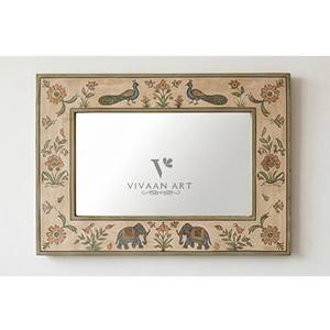 Grand miroir mural contemporain pour salon, chambre, salle de bain, entrée, décoration intérieure élégante - Product Image 4