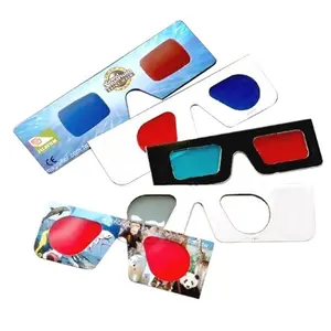 Custom Logo Paper 3D Glasses / Anaglyph glasses for TV Viewing