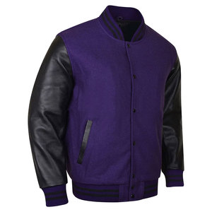 Custom Men's Wool Letterman Real Leather Varsity <b>Jacket</b> Embroidery Logos <b>Patches</b> and Labels <b>Jacket</b> for Men - Product Image 1