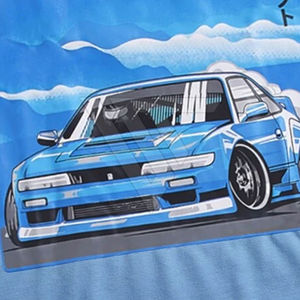 T-shirts pour hommes en coton 100% avec impression graphique vintage DTG, coupe et couture personnalisées, épaules tombantes, lavage à l'acide - Product Image 6