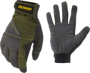 Guantes de Seguridad Mecánicos Adiha Impex, Transpirables, Resistentes al Calor, 8mil, Talla XL, Color Gris y Negro, Costuras Personalizadas, Premium - Product Image 1