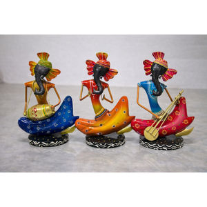 Figura Decorativa Musical de Ganesha, Estilo Art Deco, Hecho en India, para Múltiples Ocasiones: Diwali, Jubilación, Aniversario, Condolencias, Cumpleaños - Product Image 3