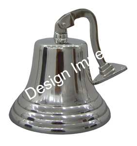 Cloches de bateau Titanic au design personnalisable, décoration murale suspendue pour la maison, le jardin, ornements, cloches de porte en métal nickelé - Product Image 3