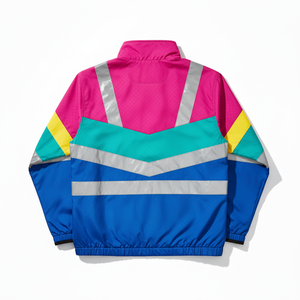 Premium Reflective Piping Multi-Color Streetwear Windbreaker Jacket OEM ODM Manufacturer Bulk Wholesale Supply - Product Image 5