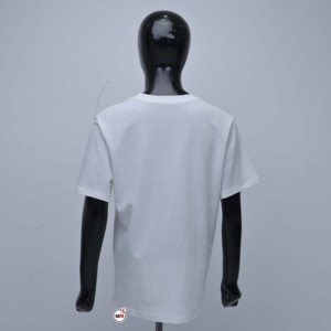เสื้อยืดคอกลมแขนสั้นทรงโอเวอร์ไซส์ผ้าเจอร์ซีย์สีขาว 100% ผ้าฝ้ายปักโลโก้แบบสั่งทำพิเศษสำหรับผู้หญิง - Product Image 2