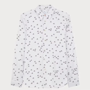 เสื้อฮาวายพิมพ์ลายทั้งตัวสำหรับผู้ชาย เสื้อเชิ้ตแขนสั้นลำลองสไตล์ทรอปิคอลอะโลฮ่าสำหรับวันหยุดพักผ่อนริมชายหาด - Product Image 1